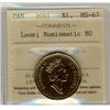 Image 1 : 2001 $1 Loon ICCS MS67 Numismatic BU