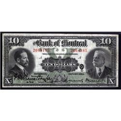 Canada - Bank of Montreal, 1914 Issue.