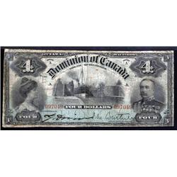 Canada - Dominion of Canada, $4, 1900 Issue.