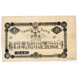 Fiji - Fiji, 1872 Treasury Note Issue.
