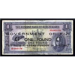 Fiji - Government of Fiji on Reserve Bank of New Zealand, ND 1942 Issue.
