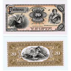 Bolivia - Banco Potosi, 1887 Issue Proof.