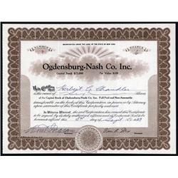 New York - Ogdensburg- Nash Co. Inc.