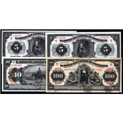 Mexico - Banco Del Estado De Chihuahua, Decree of 1913 Banknote Quartet.