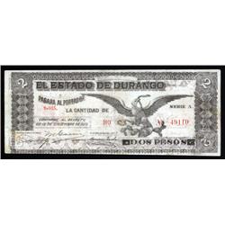 Mexico - Estado De Durango, Decree of 1913 Issue.
