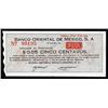 Image 1 : Mexico - Banco Espanol Refaccionario S.A. / Banco Oriental De Mexico, S.A. 1914 Issue.