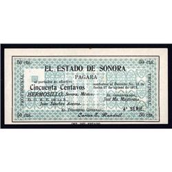 Mexico - Estado De Sonora, Decree No.13 of August 27, 1913 Issue.