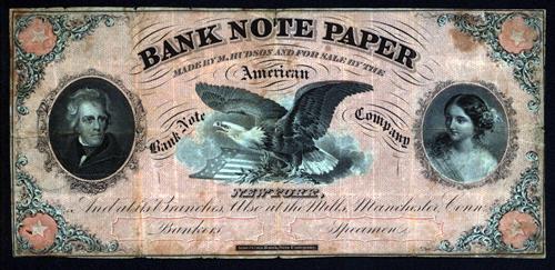 U.S. - American Bank Note Company Advertising Note for
