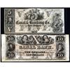 Image 1 : Louisiana - Canal Bank and Canal & Banking Co. Obsolete Banknote Pair.