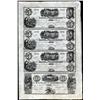 Image 1 : Michigan - Bank of Washtenaw, Uncut Sheet of 4 Obsolete Banknotes, Partially Issued.