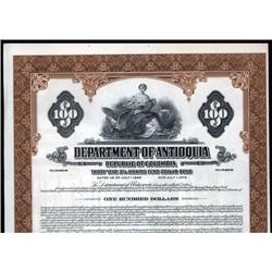 Colombia - Department of Antioquia, Colombia, Specimen Bond.