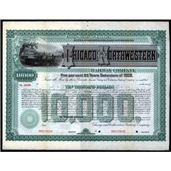 Wisconsin, Michigan - Chicago and Northwestern Railway Co. Specimen Bond.