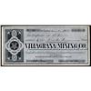 Image 1 : Mexico - Villagrana Mining Co., 1881 Stock Certificate.