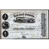 Image 1 : Pennsylvania - Dock Coal Company, 1855 Mining Stock.