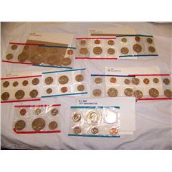 (5X$) U.S UNCIRCULATED MINT SETS P&D 1977,1978,1979,1980&1981