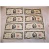 Image 1 : (8X$) $2 U.S NOTES XF CONDITION SERIES 1963 RED SEAL