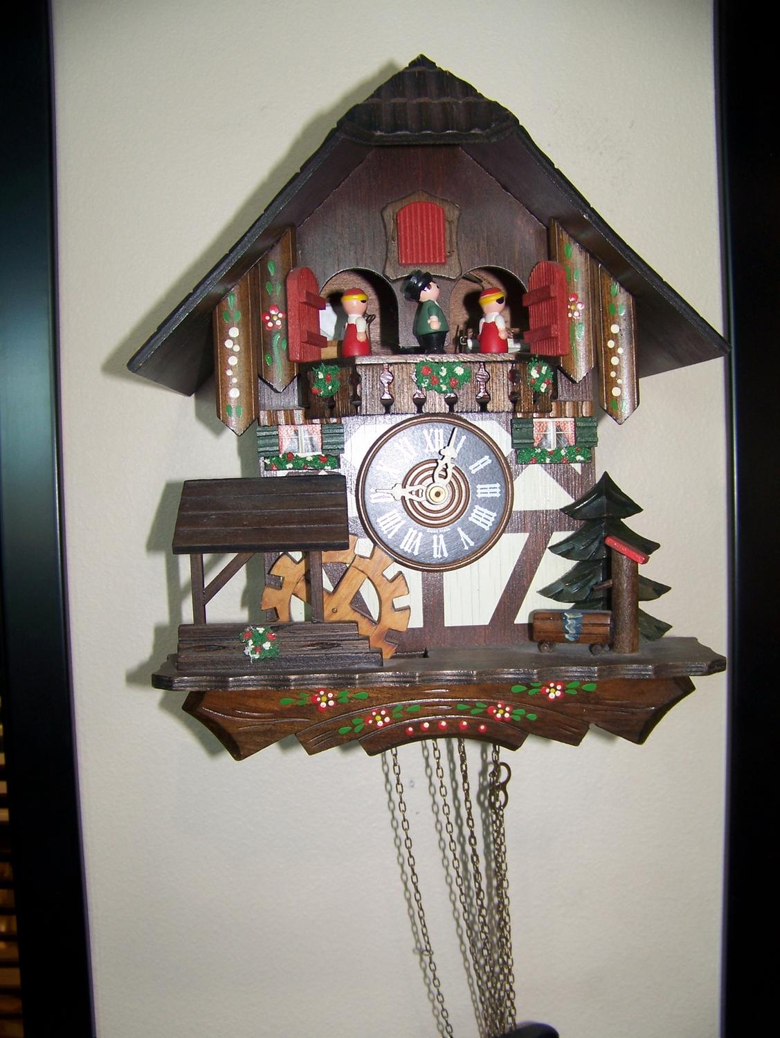 SWISS MADE LOTSCHER CLOCK EDELWEISS MADE BY REUGE NO.2712