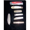 Image 1 : 7 PIECE LOT (6) POCKET KNIVES (1) TIE CLIP