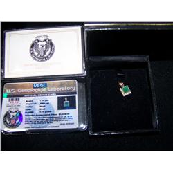 14K EMERALD AND DIAMOND PENDANT W/ USGL CERTIFICATE ESTIMATED REPLACEMENT VALUE:$2,436