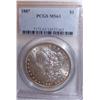 Image 1 : 1887 MORGAN PCGS MS 63 CERTIFIED