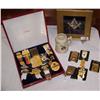 Image 1 : (3) Piece Lot Including framed Masonic symbol, 1. Shriners Tankard,  (15) Shriner  Session badges