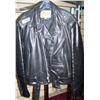 Image 1 : Mens Black Leather Jacket Excelld Size 44 FONZIE Style
