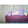 Image 1 : Still Life with Couch & Pillows  Signed Knight 01  26T x38W