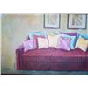 Image 2 : Still Life with Couch & Pillows  Signed Knight 01  26T x38W