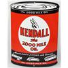 Image 1 : KENDALL OIL CAN PORCELAIN AND METAL ADVERTISING SI