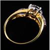 Image 4 : 19 CTW 22K GOLD VERMEIL AND LAB DIAMOND RING