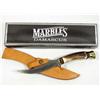 Image 1 : MARBLES BUFFALO SKINNER HUNTING KNIFE W/ DAMASCUS