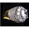 Image 2 : 35 CTW 22K GOLD VERMEIL AND LAB DIAMOND RING