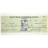 Image 1 : 1955 HAND SIGNED CHECK BY JACK RUBY - WHO ASSASSIN