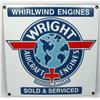 Image 1 : WRIGHT AIRCRAFT ENGINES PORCELAIN AND METAL ADVERT
