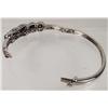 Image 4 : SILVER BLACK AND WHITE DIAMOND BRACELET - 7" LONG