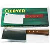 Image 1 : LARGE CLEAVER W/ HARDWOOD HANDLE IN ORIG. BOX - Ap