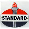 Image 1 : STANDARD FLAME PORCELAIN AND METAL ADVERTISING SIG
