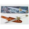Image 1 : ELEGANT ICE BOOT KNIFE W/ CLEAR HANDLE AND SHEATH