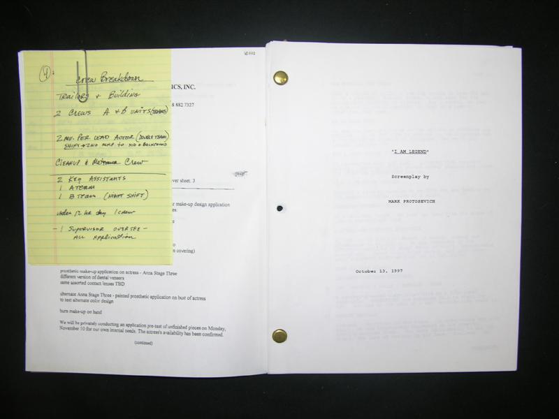 Legend Script I AM LEGEND Script