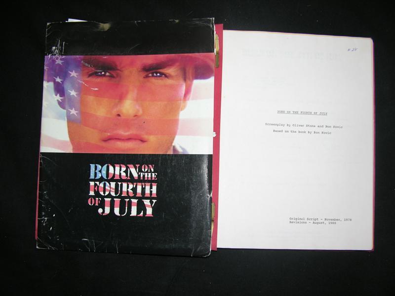 BORN ON THE FOURTH OF JULY - Script and Press kit