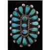 Image 1 : Large Turquoise & Silver Ring