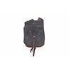 Image 1 : Black Leather Pommel Bag By C B Bywater Maker, Seattle, WA. In overall good condition with one side 