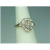 Image 2 : Dazzling 14K YG Ladies Ballerina Design Ring Fine set with round and baguette cut diamonds weighing 