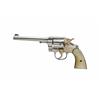 Image 1 : Colt Army Special Cal .38spec SN:404746 DA 6 shot revolver. Refinished in nickel with gold wash cont