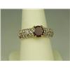 Image 2 : Dazzling 10K Yellow Gold Ladies Ring Set with a fine Rhodolite garnet weighing approx 1.50 carats an