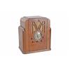 Image 1 : Antique Tube Radio by Silvertone Encased in wood, from the Art Deco Era, in working condition as int