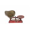 Image 1 : Antique Cast Iron Scale by Fairbanks Standard Includes brass scoop and most of the original red poly