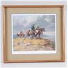 Image 1 : Limited Edition Olaf Wieghorst #307/550 Entitled "The Lost Trail", hand signed in lower right hand c