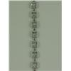 Image 2 : Splendid 10K WG Ladies Bracelet Set with 21 oval cut Aquamarines weighing approx. 10.00 carats. Reta