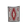 Image 1 : All Natural Navajo Textile Weaving Center eye dazzler design, black, grey, cream, and red analyne. M